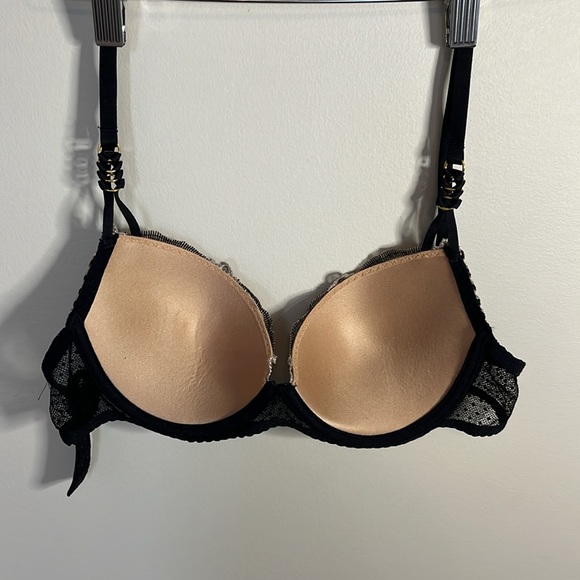 Aubade Hypnolove Moulded Push-Up Bra French Luxury Lingerie Black 34A Boudoir - Picture 5 of 6